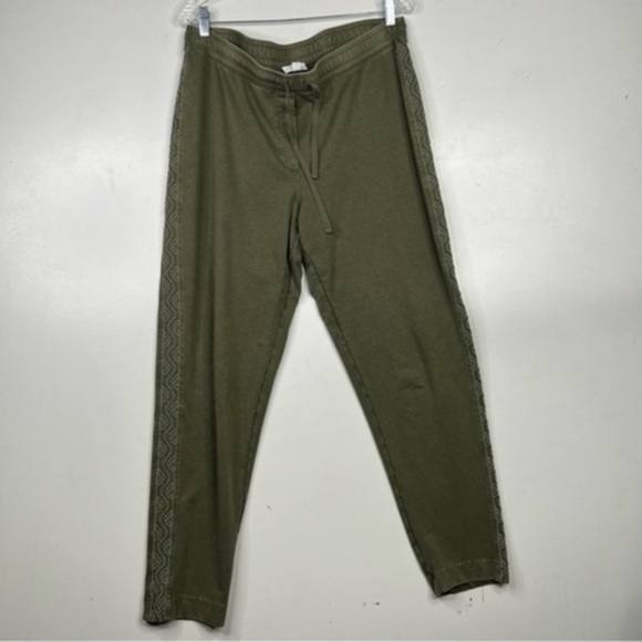 J. Jill Pants - J.‎ Jill Embroidered Pants Size Medium Womens Bohemian Pull-On Drawstrings
